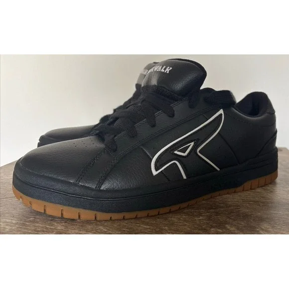 Vintage Airwalk Skater Shoes Chunky Fat Tongue Men's Size 10 Black Leather Y2K - Picture 4 of 12